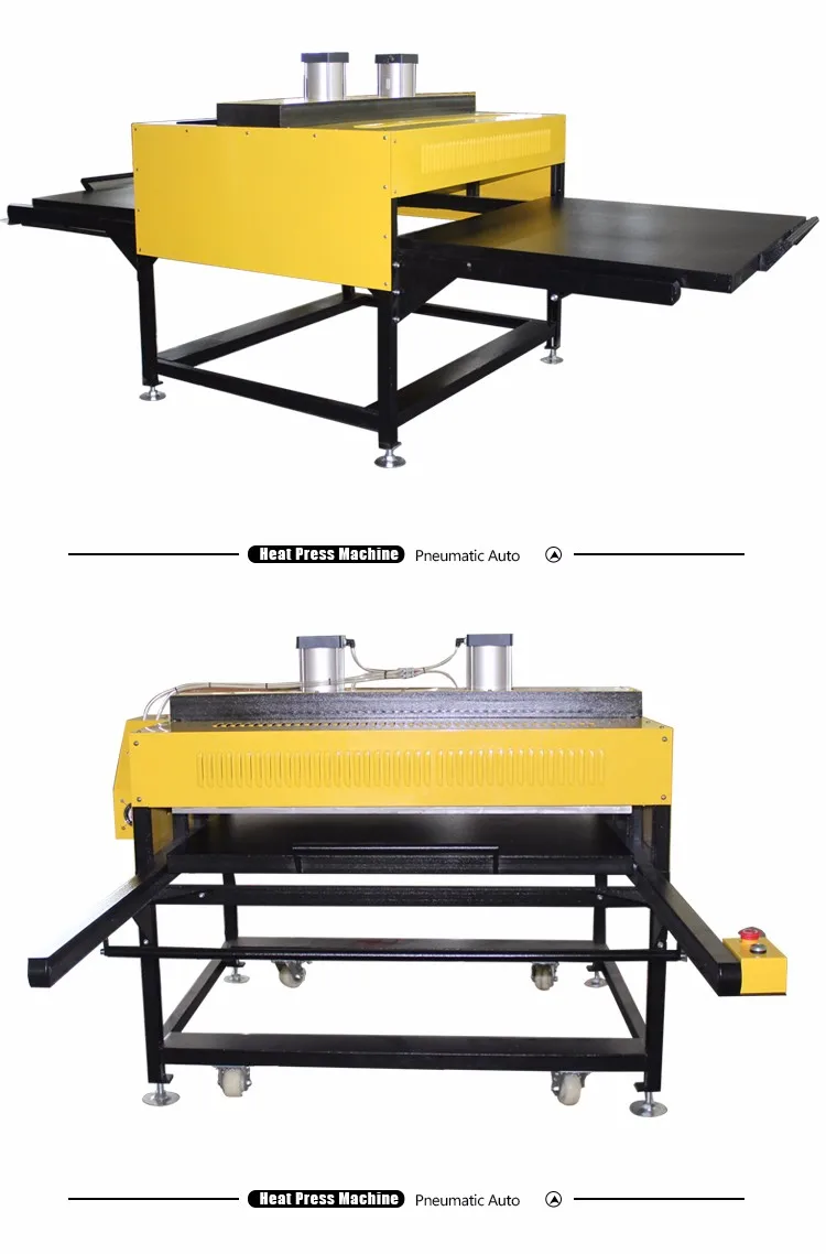 80*100 см большой формат сублимационной печати двойные столы пневматический термопресс машина CK-B4