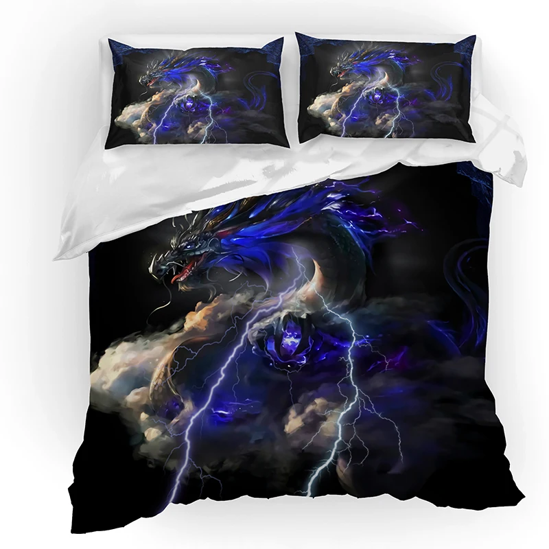 

Gojira Dragon Bedding Set Duvet Covers Pillowcases Godzilla Home textile Comforter Bedding Sets Bedclothes Bed Linen Bedclothe