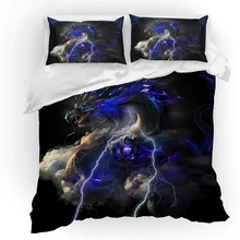 Gojira Dragon Bedding Set Duvet Covers Pillowcases Godzilla Home textile Comforter Bedding Sets Bedclothes Bed Linen Bedclothe