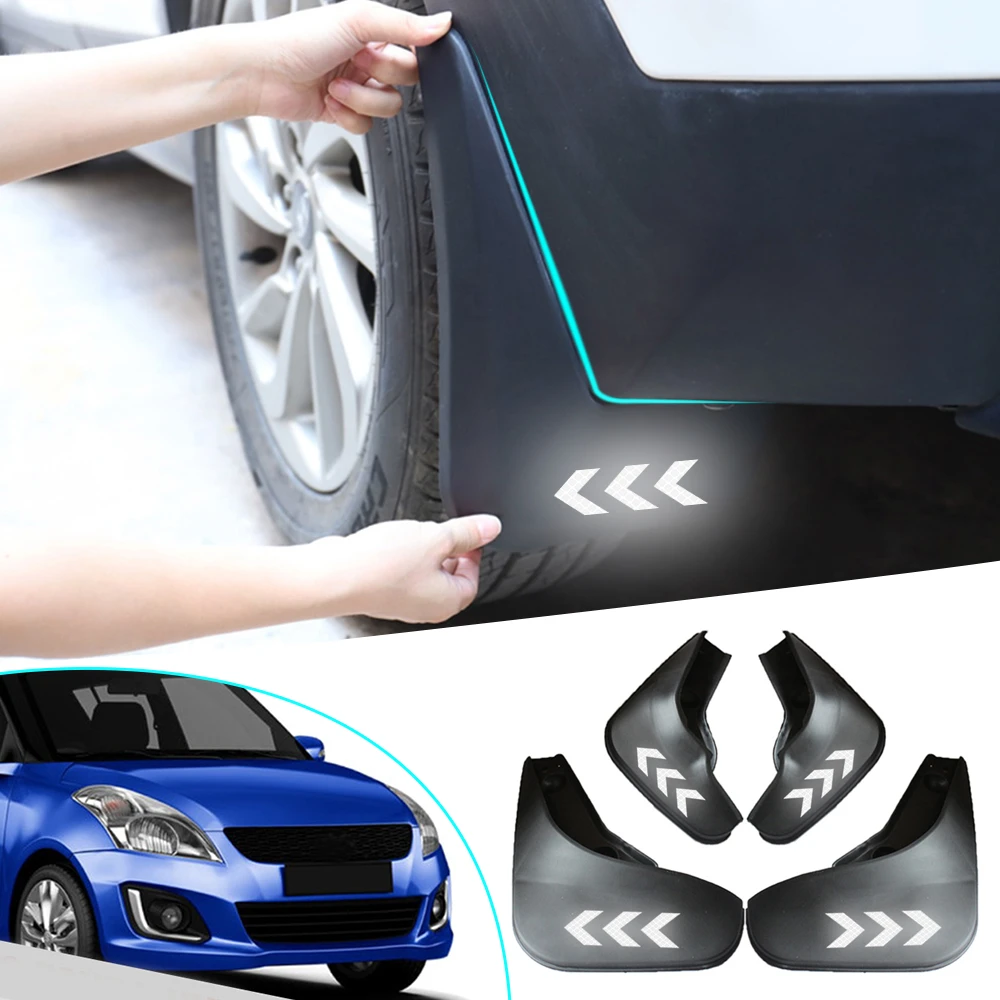 車用スズキスイフト 11 から 16 フェンダースプラッシュガード Mudflaps 安全反射警告マッドガードアクセサリー Mudguards Aliexpress