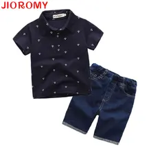 Nouveau Mode Enfants Vêtements Garçons D’été Ensemble Imprimer Shirt + Short Garçon Vêtements Ensembles Bébé Garçon Vêtements Ensemble