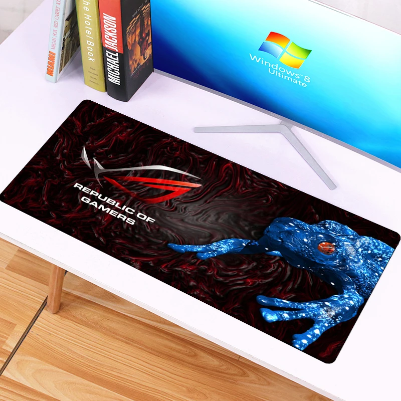  70x30cm Gaming Mousepad Large The eyes of ASUS desk mat Locking Edge Republic Of Gamers Fashion mou