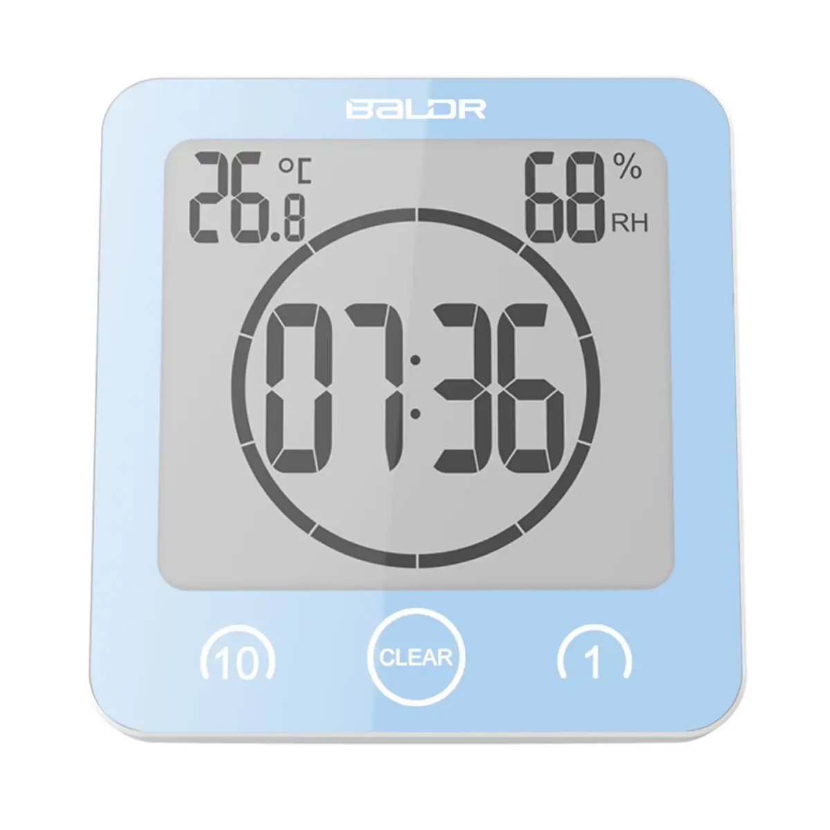 

Digital LCD Waterproof Timer Shower Clock Temperature Humidity Countdown Time New Design Bathroom Shower Hanging Clocks Timer