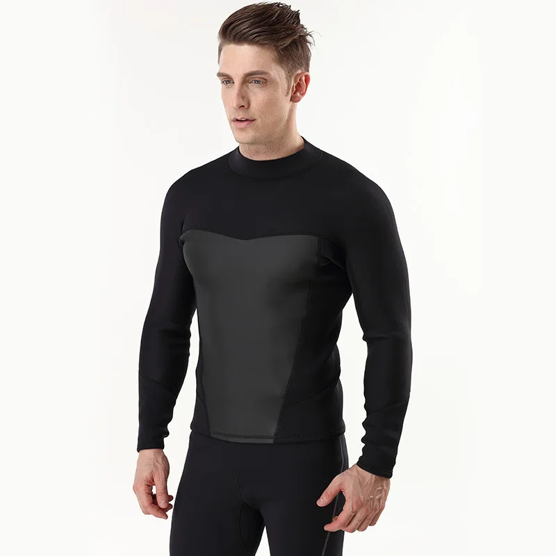 

Plus Size 3MM Neoprene Diving Jacket for Men Warm Diving Surfing Costume Swimming Spearfishing Clothing Clothes for Underwater