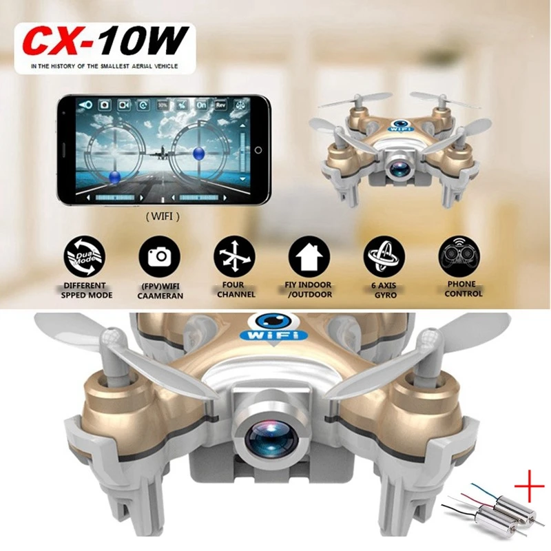 FPV Дроны с камерой Cheerson Cx 10w Cx10wd Fpv Квадрокоптеры Rc вертолет радиоуправляемая