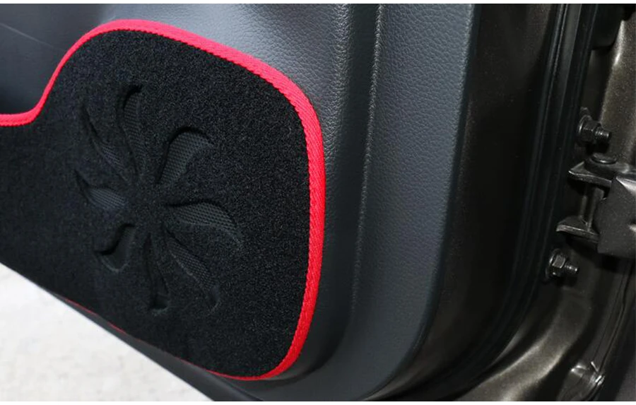 Автомобильная Внутренняя дверь анти Kick Pad Коврик декоративная накладка/Внутренняя защита комплект Подходит для Nissan Qashqai J11