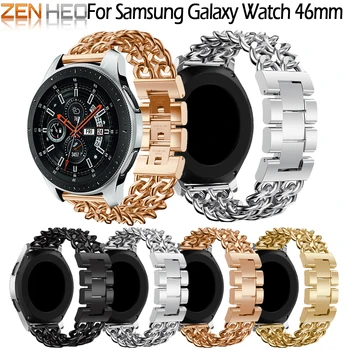 

Fashion Stainless Steel Watch band Strap for Samsung Galaxy Watch 46mm link bracelet Replacement Watchband for Galaxy Watch 46mm