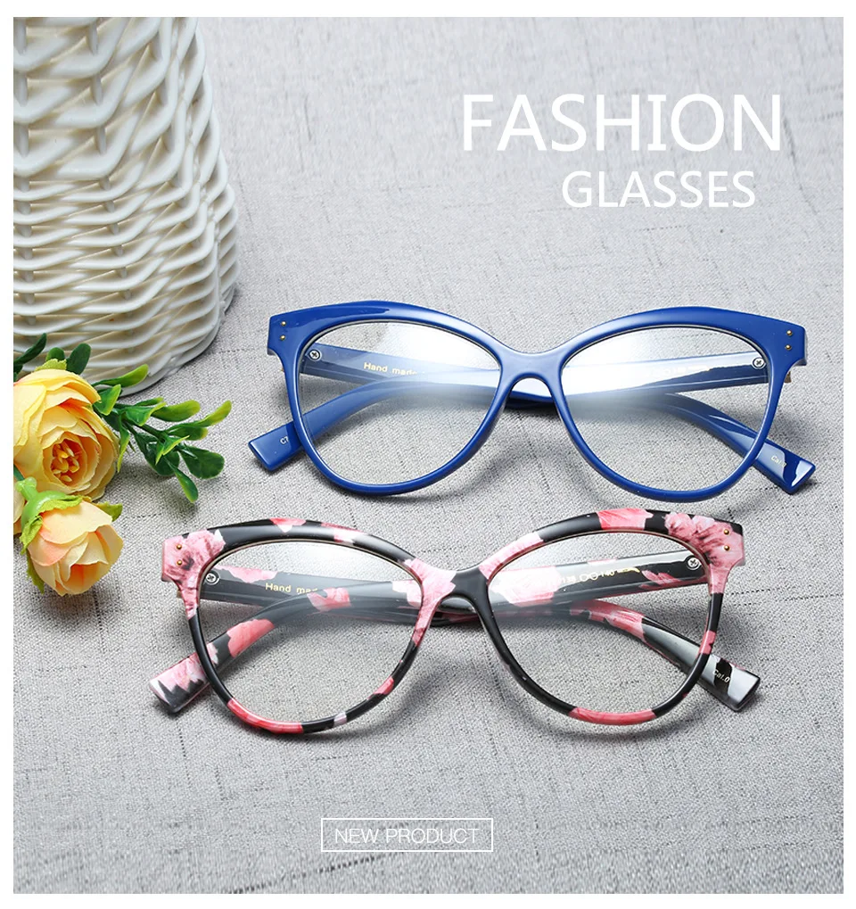 SOLO TU новейшие ретро очки кошачий глаз с заклепками оправа высокое качество женские элегантные оптические очки компьютерные очки оправа для очков
