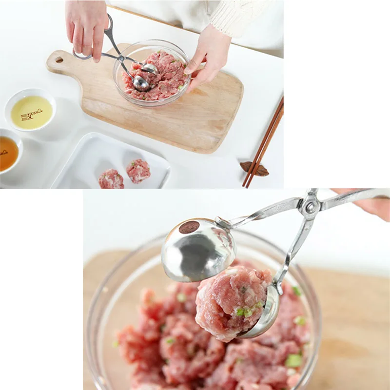 TEENRA Meatball Maker форма из нержавеющей стали для фрикаделек, форма DIY рыбы мяч еда клип инструменты для Разделки мяса птицы