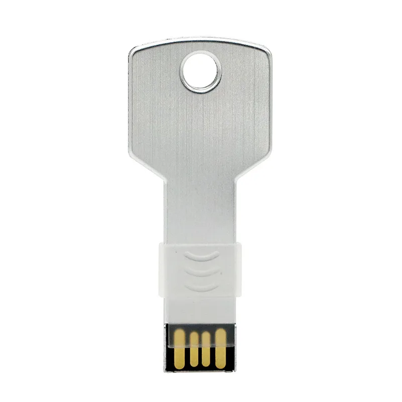 Мини-металлического алюминия ключ Форма USB Flash Drive 8 ГБ 16 ГБ 32 ГБ 64 ГБ USB Memory Stick 128 ГБ флешки флэш-накопитель