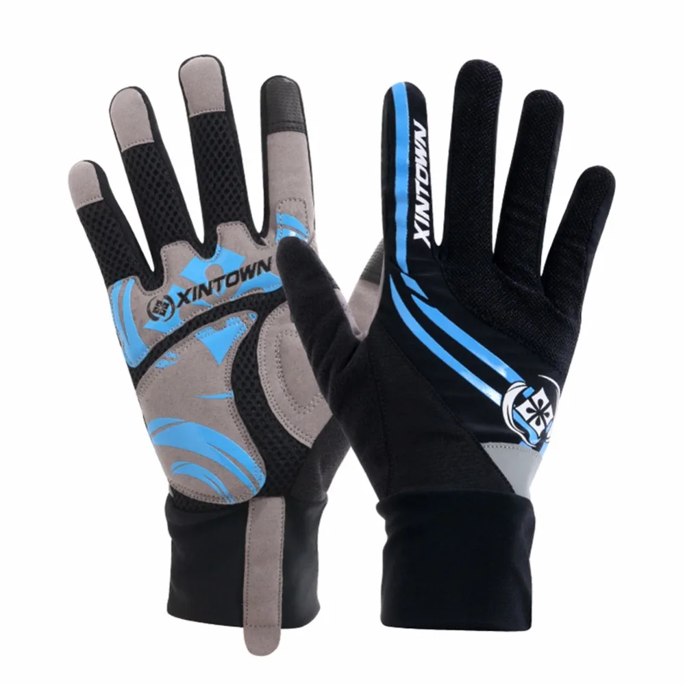 Mens Bike Gloves Full Finger Bicycle Winter Warm Luvas Touchscreen