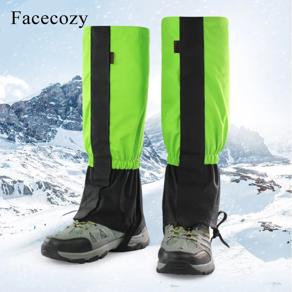 Facecozy Водонепроницаемые Гетры для катания на лыжах, походов, альпинизма, защита от снега и песка, для мужчин, женщин и детей