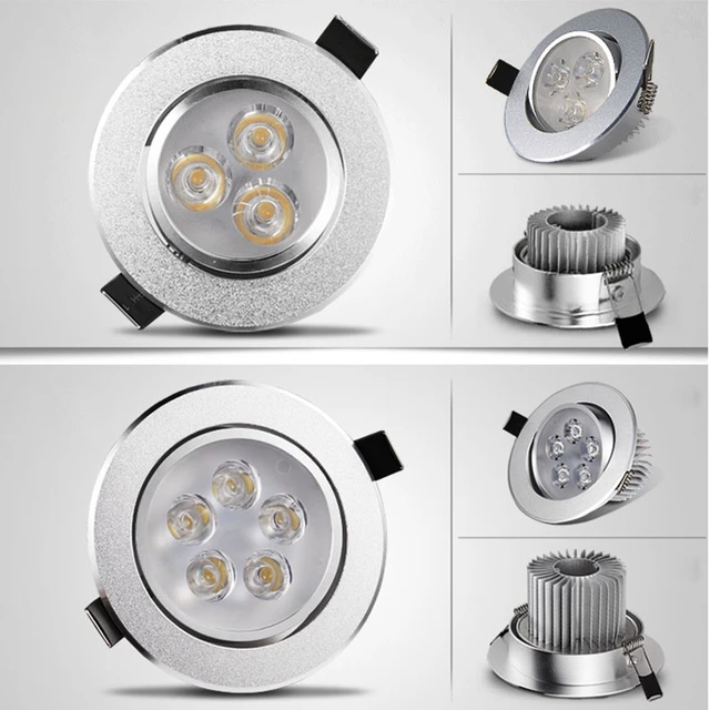 Foco LED empotrable, luz de techo regulable de 6W, 9W, 12W, 15W, 21W, CA de  220V, gran oferta - AliExpress