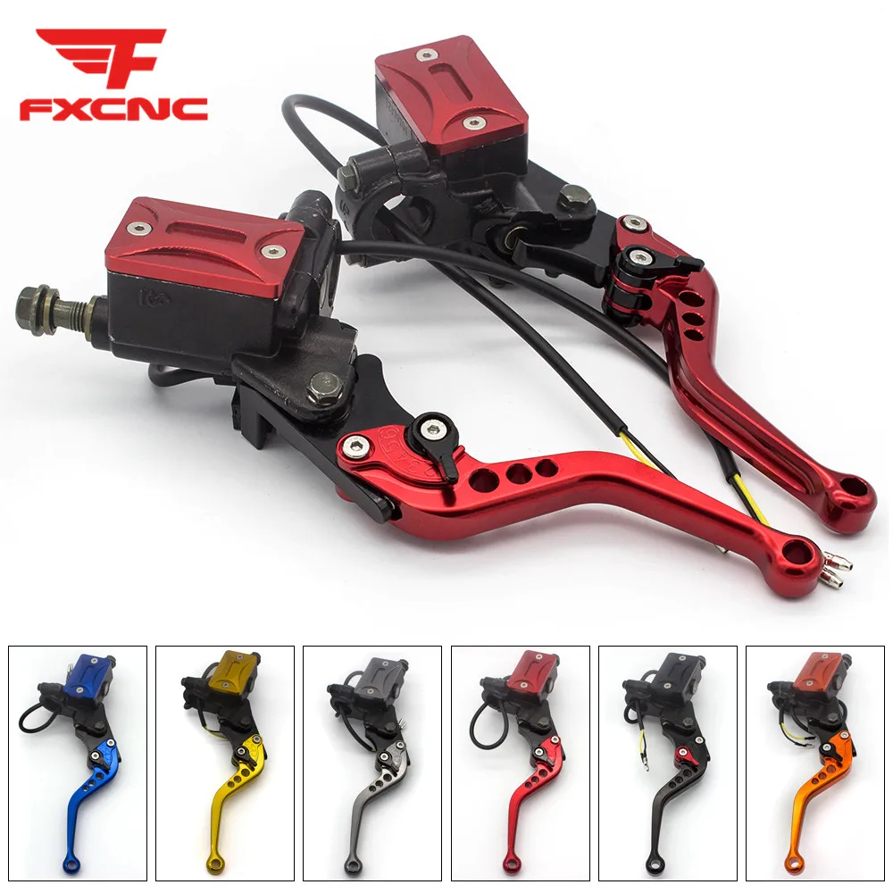 FXCNC алюминиевый 7/8 &quot22 мм мотоцикл главный цилиндр тормозной муфты резервуар