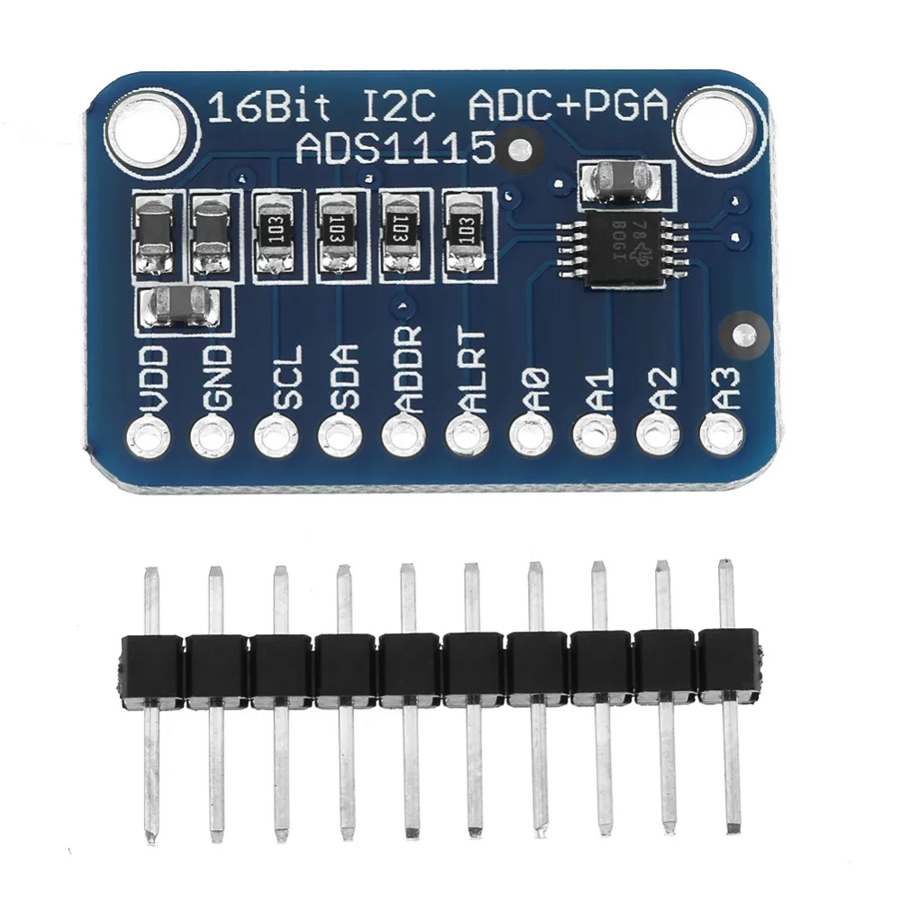 

1Pcs Analog to Digital Module ADS 1115 16-Bit I2C ADC Development Board Analog-to-Digital Converter.