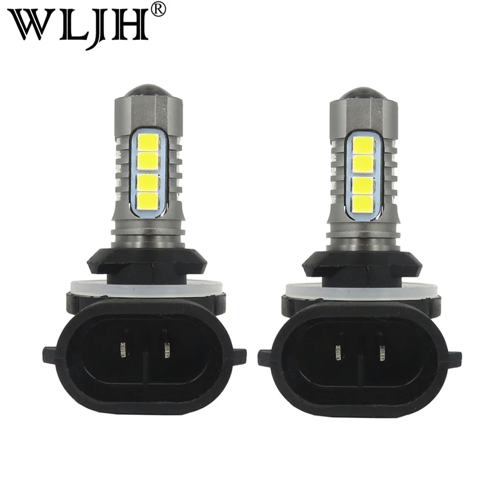 

WLJH 2x Car LED Light 881 H27 2835 SMD & 3030 Chip Fog Lamp Head Bulb Auto Vehicles Parking Reverse Tail Daytime Running Light