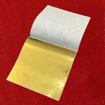 

1000 sheets 8 X 8.5 cm Taiwan Shiny Imitation Gold Leaf Color like Color Closest To Genuine Gold - 5 Colors Available