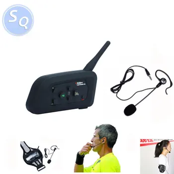 

1 V4 Football referee communication Headsets Coach Headset Judger Arbitration Walkie Talkie Earphone for referee