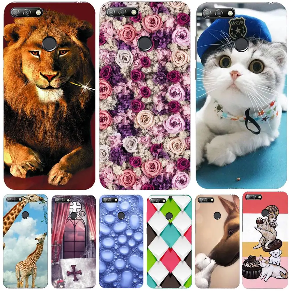 

Case Huawei Honor 7A Pro Y6 Prime 2018 10 9 Lite 5A Case Cover Silicone 3D Fundas Huawei P Smart P10 P20 Lite Y5 II Y9 2018 Case