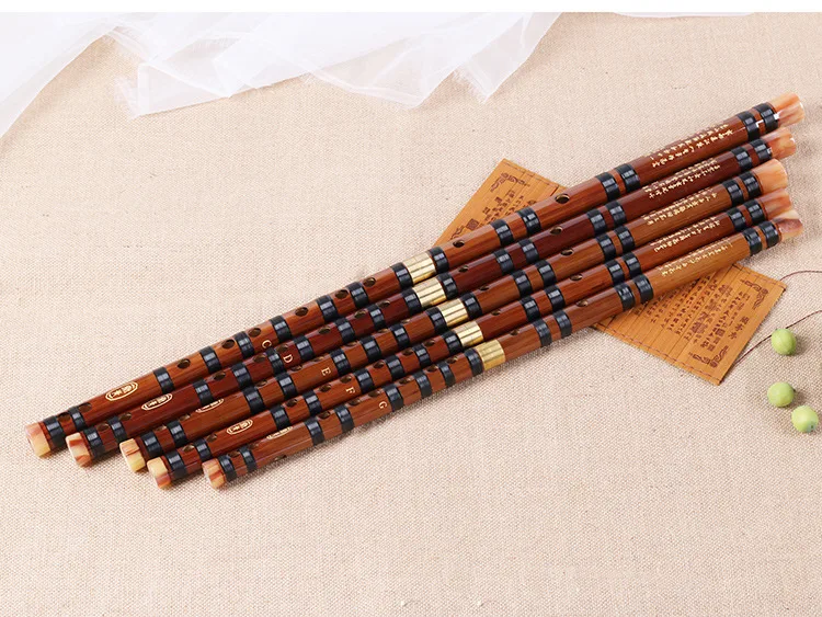 

High Quality Bamboo Flute Professional Woodwind Flutes Musical instruments C D E F G Key Chinese dizi Transversal Flauta