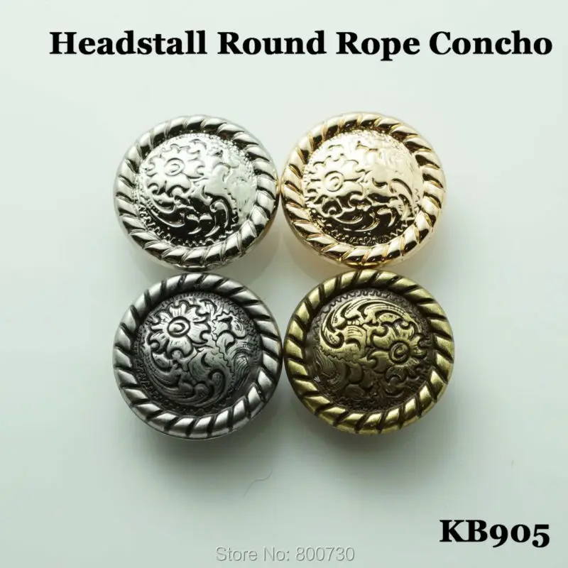 (KB905) 10 шт. 3/4 ''(2 0 см) Западный головной убор круглая веревка Concho Leathercraft | Дом и