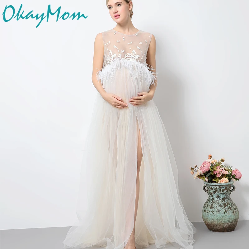 Maternity Photography Props Pregnancy Wear Party Evening Dresses Clothes Maternity Clothing For Photo Shoots Pregnant Dresses