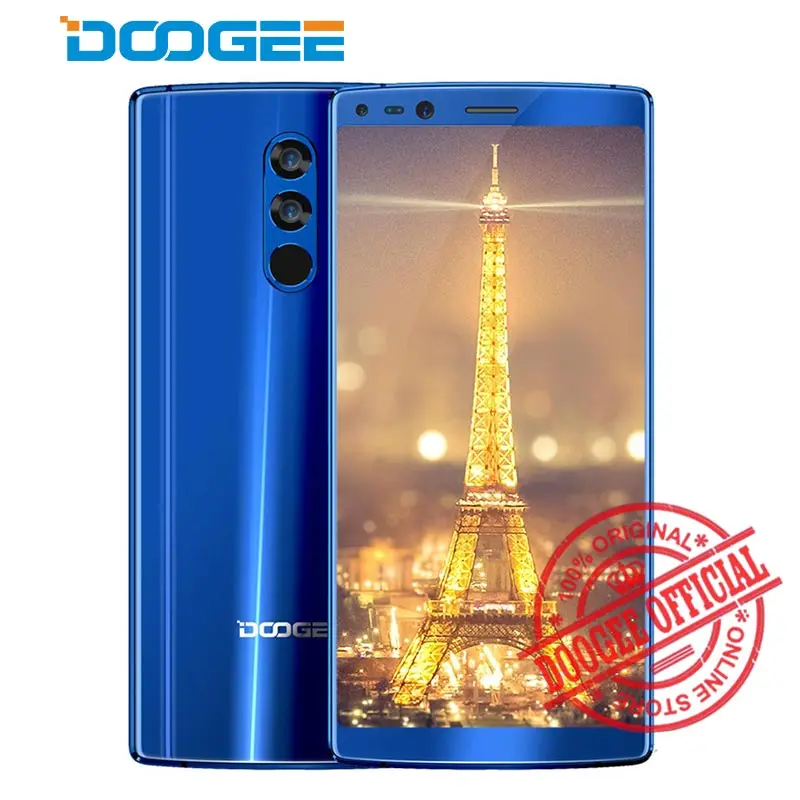 

DOOGEE Mix 2 4G 5.99'' FHD+18:9 bezelless 4060mAh Helio P25 Octa Core 6GB+64GB Quad Camera 16+13MP 8+8MP Android 7.1 Smartphone