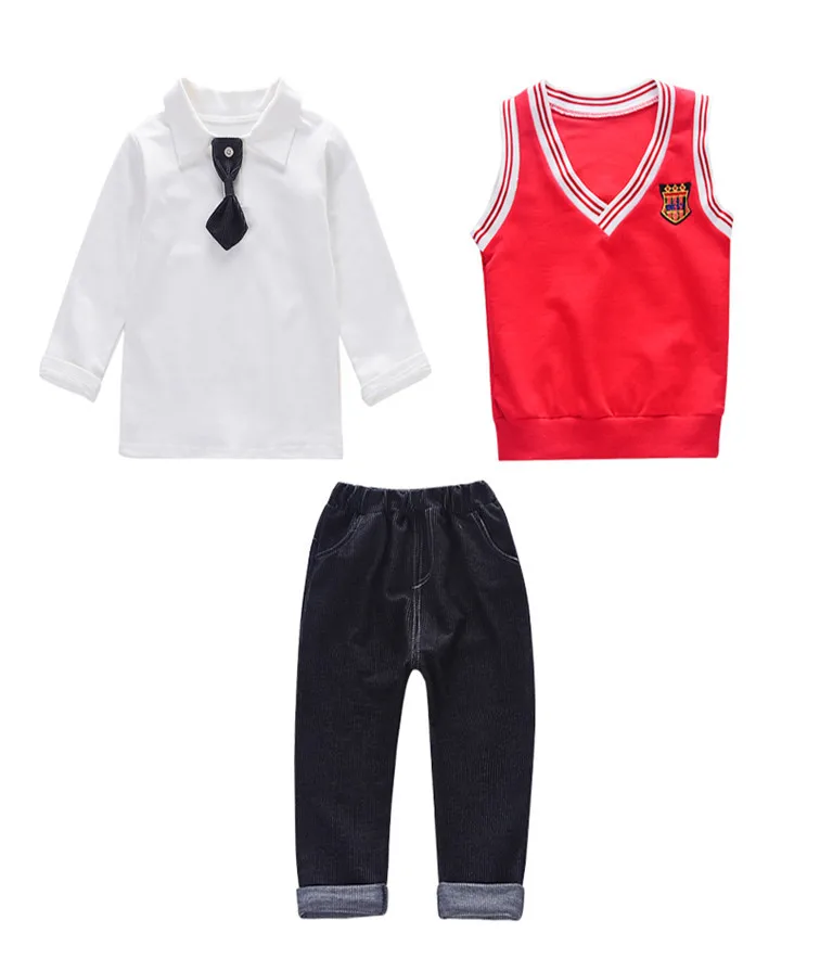 BibiCola/Весенний костюм джентльмена для маленьких мальчиков, куртка+ штаны комплект из 2 предметов, футболка с длинными рукавами штаны для мальчиков детская одежда комплект одежды для детей