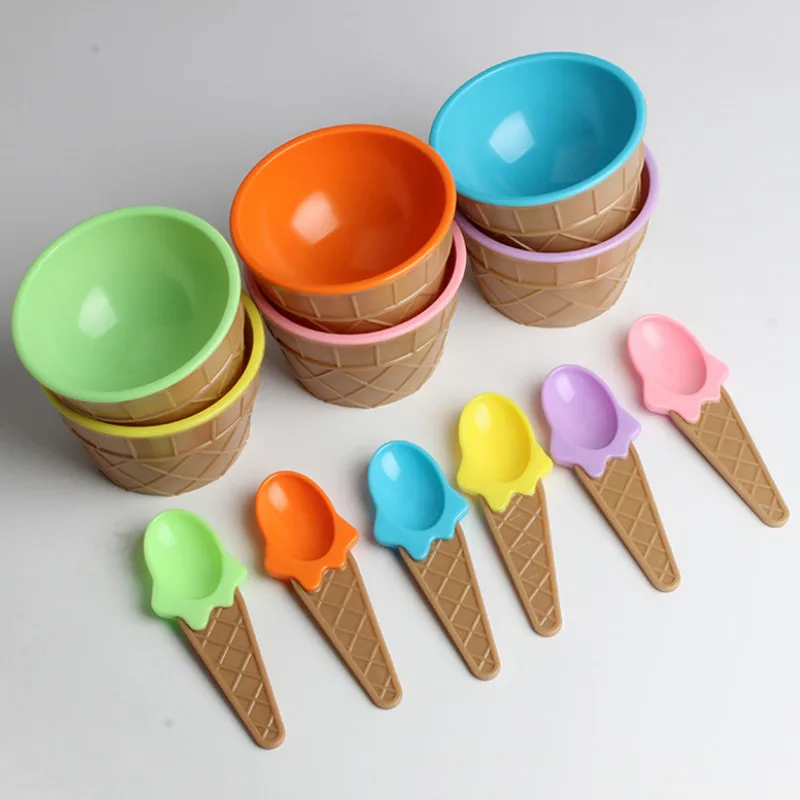 Кормления Детские миски пластин детская посуда Еда контейнеры чашки детские блюда стаканчики для мороженого ложки, столовая посуда