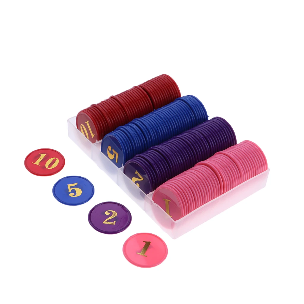 160pcs Acrylic Game Wager Mahjong Money Chips 33mm For Gambling Poker Game Mahjong Playing And Other Recreation Games