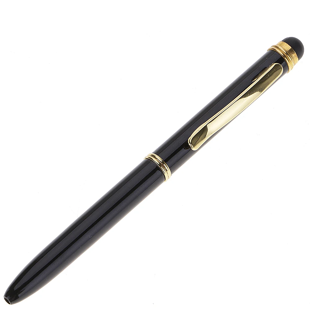 

2-in-1 Capacitive Touch Screen Stylus Ballpoint Pen With 2 Refills For iPhone Works as a normal black ink ball-point pen