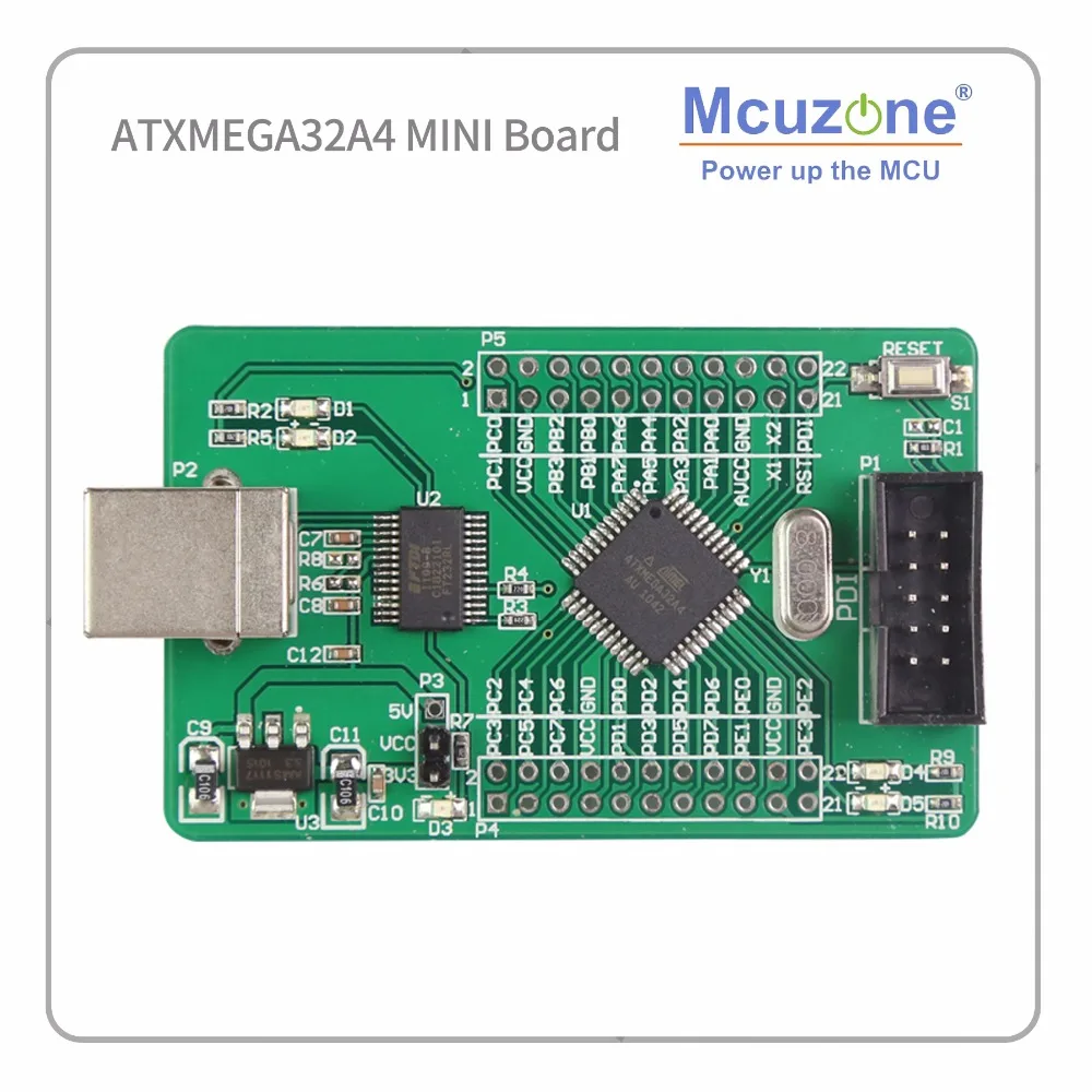 

ATMEL ATxmega32A4 development kit 2 uart ft232rl XMEGA32A4 32A4 MCIROCHIP PDI AVR board mcu IC