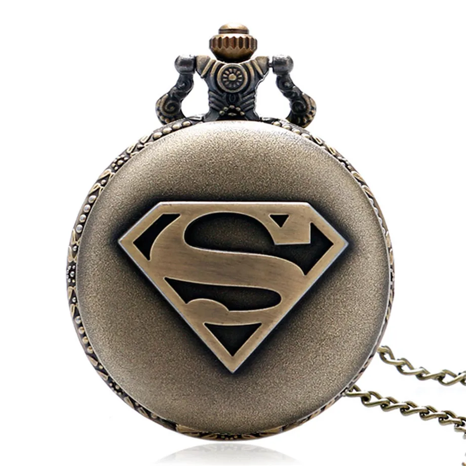 Marvel Superman Saku 3D Superhero Huruf S Simbol Slim Kalung
