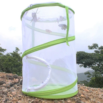 

Folding Cage Net Insect Butterfly Habitat Cage Anti Insect Fly Trap Breeding Plant Mantis Butterfly Pray Catch