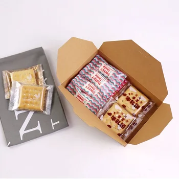

200pcs Envelope type biscuit box cookies mooncake pastry packing box wen6304