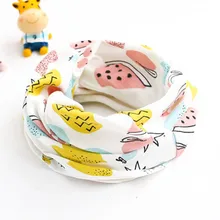 Новая Вязаная теплая волна розовый синий уплотнительное кольцо детские воротники птица мультфильм дракон из хлопка для мальчиков и девочек шарф Зимний шейный платок аксессуары