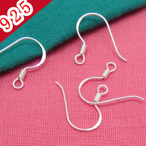 

10 Pcs/lot 925 Sterling Silver Ear Hook Anti-allergic Earrings DIY Jewelry Making Accessories Findings Wholesale