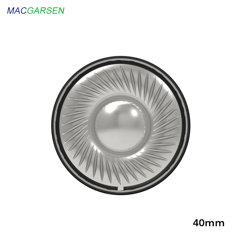 HIFI Headphone Speakers Accessories 40mm Headset Titanium Film Nonpaper Diaphragm 32ohms DIY Headphone Speaker Unit 2pcs