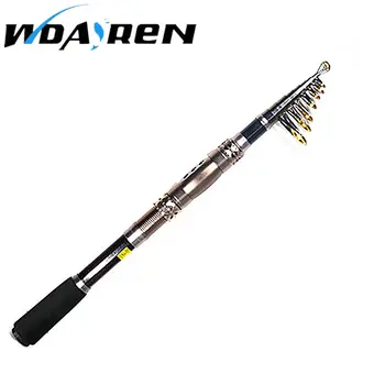 

WDAIREN Series Telescopic Fishing Rod Carbon Retractable 2.1M-3.5M Sea Saltwater Fishing Rod For Trolling Surf Casting