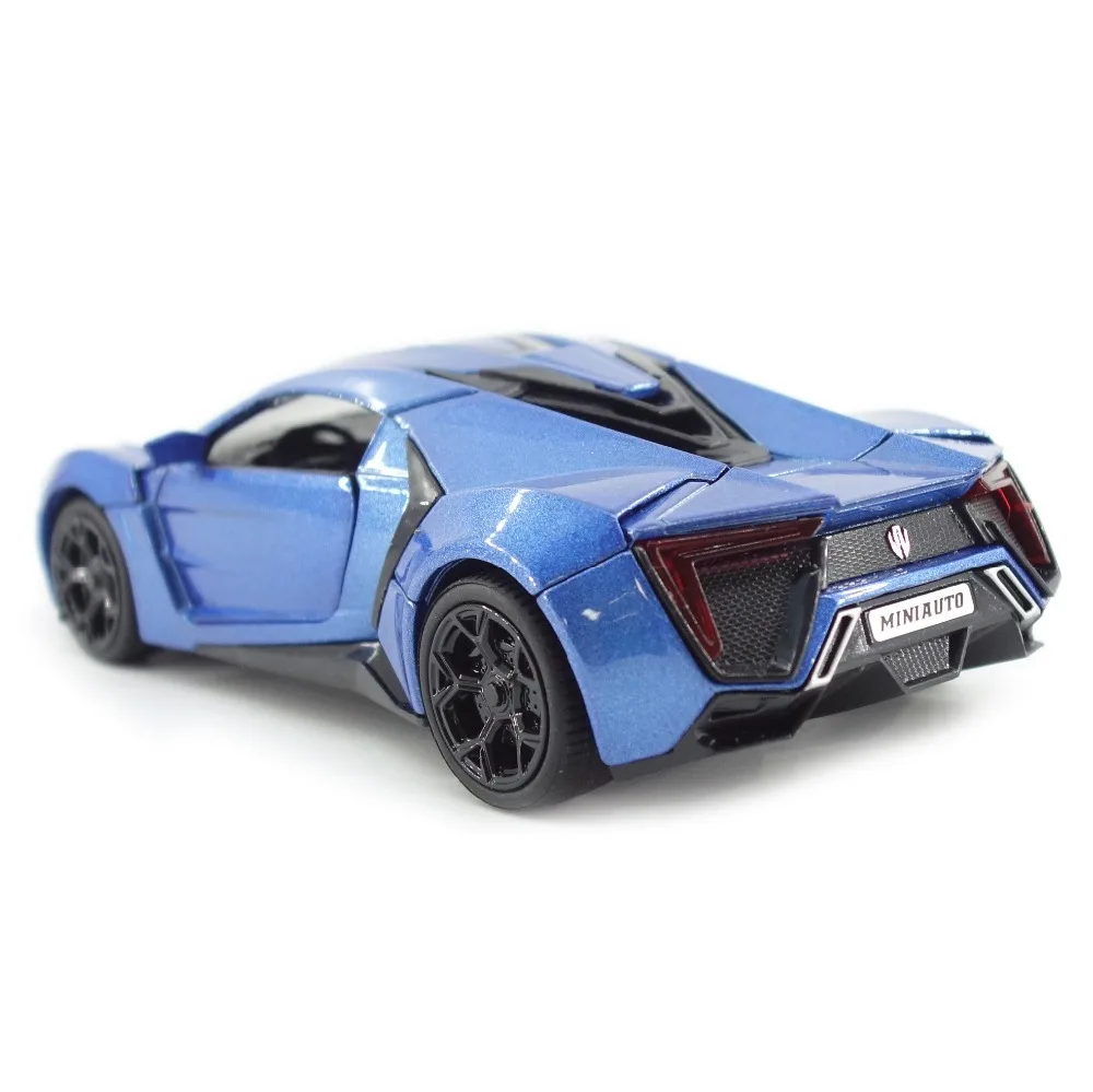 Сплав Lykan Hypersport металлические модели спортивный автомобиль коллекция Brinquedos детские игрушки для мальчиков подарок Diecasts& Toy