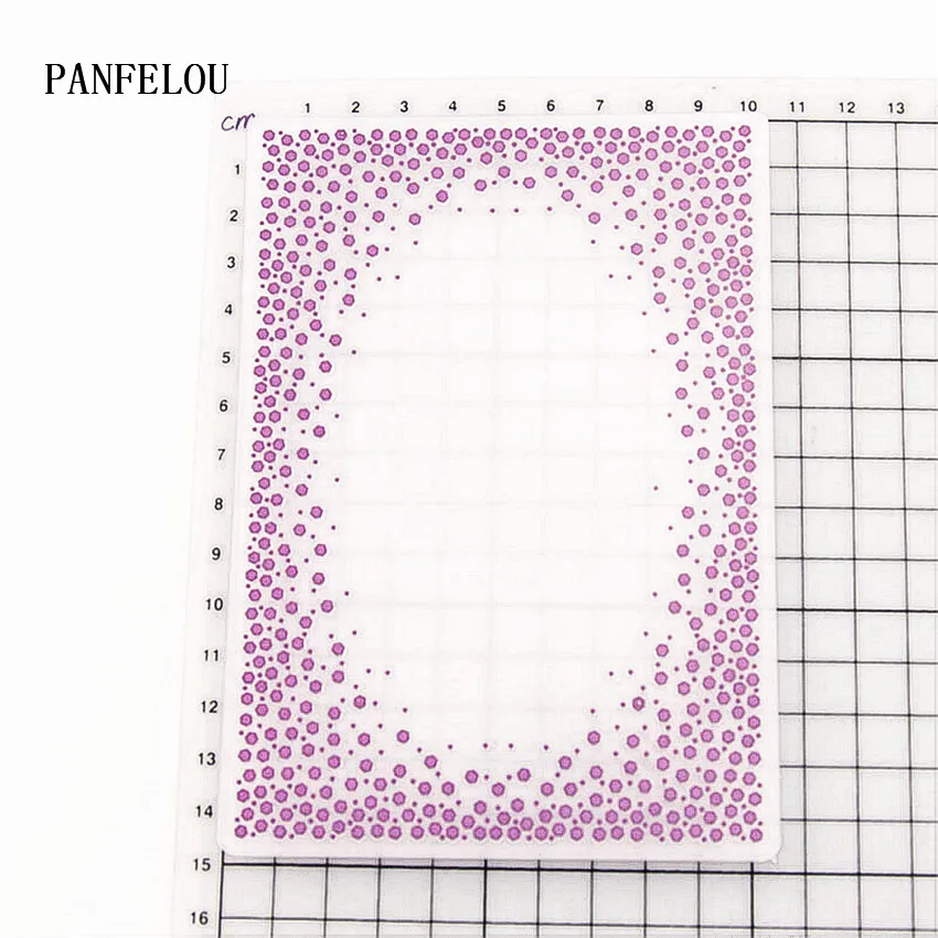 PANFELOU Dot bubble папки для Тиснения пластиковые для скрапбукинга DIY шаблон помадка торт фотоальбом изготовление открыток