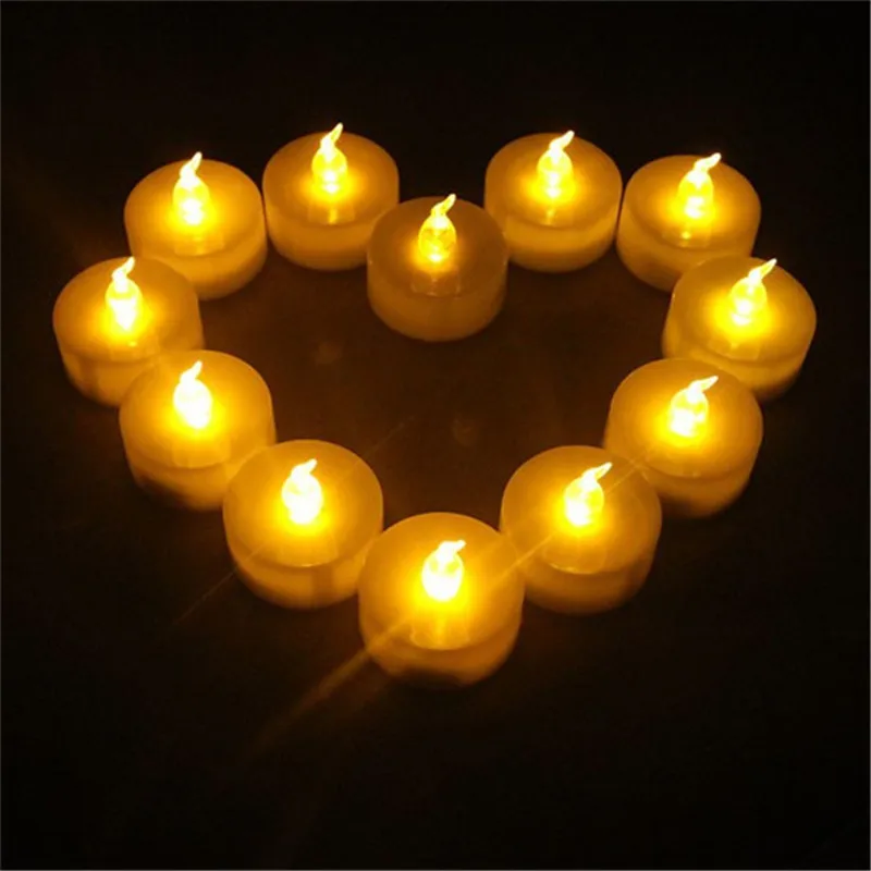 24 шт. мини теплый белый Velas LED Decorativas холодный белый буж LED Amber Glow вела De LED Малый candele kaarsen с батареей