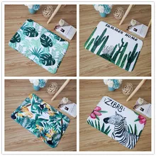RZCortinas кухня ковер Tropic зеленый лист коврик ковры и ковры для гостиной животных печати коврики для кухни анти- без шнуровки