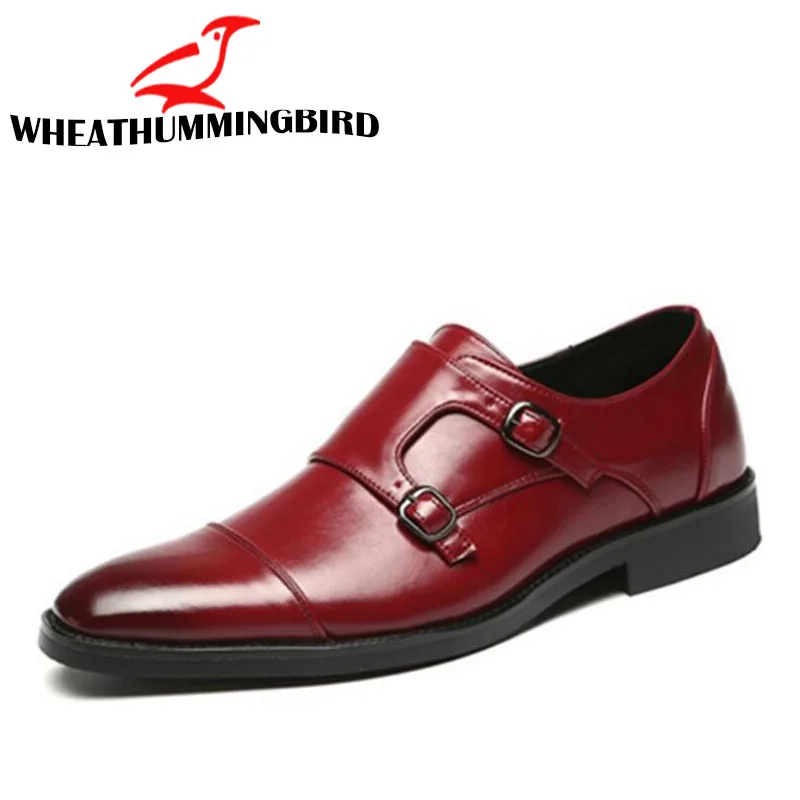 Мужские модельные туфли деловые мужские туфли-Монки Туфли-оксфорды для ...