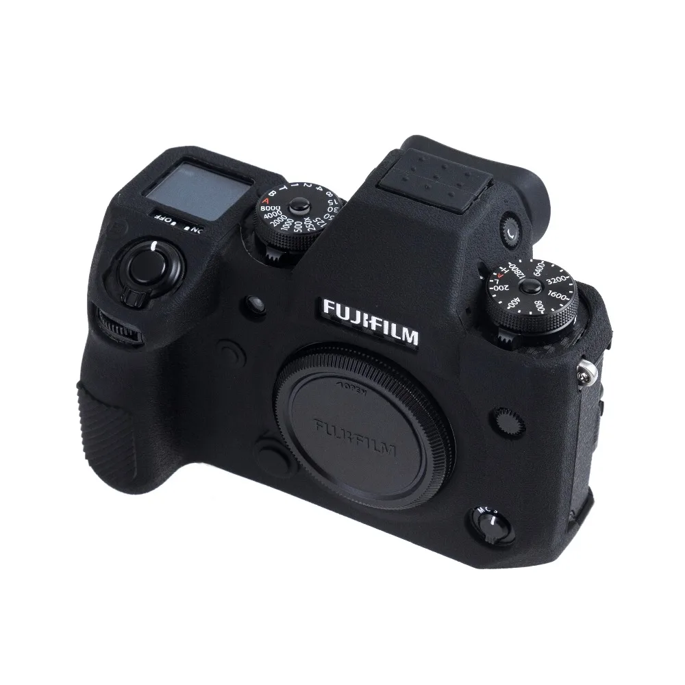 Market&YCY Soft Silicone Bag Lightweight Slim Skin Rubber Protective Digital Camera Case Cover,for Fuji X-H1 Black Market&YCY Soft Silicone Bag Lightweight Slim Skin Rubber Protective Digital Camera Case Cover,for Fuji X-H1 Black