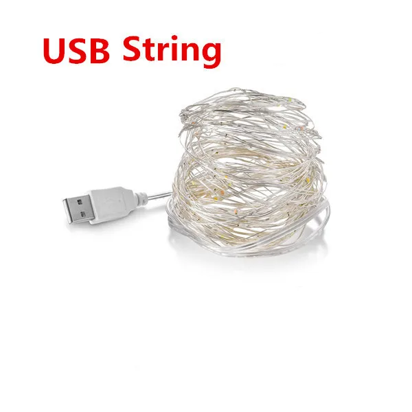 general USB string ИК-пульт дистанционного управления Сказочный светодиодный строка светильник Водонепроницаемый 10 м 100 светодиодный USB 5V праздничные светодиодные лампы с RF13Key пульт дистанционного управления для Рождество Свадебная вечеринка - Испускаемый цвет: general USB string