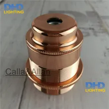 Розовое золото готовые золото цена 50 шт. X E27 аксессуар edison старинные медные материал Light Socket латунь лампы Держатели
