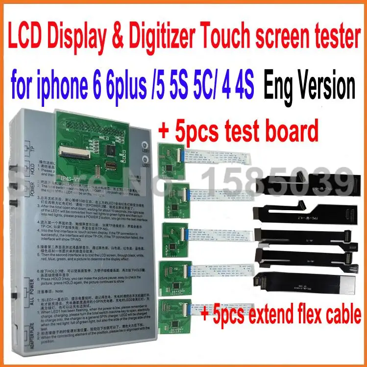 

7 in1 LCD display & Digitizer Touch screen touchscreen Tester test board for iphone 6G 6 plus 6P 5G 5S 5C 4G 4S,Top version