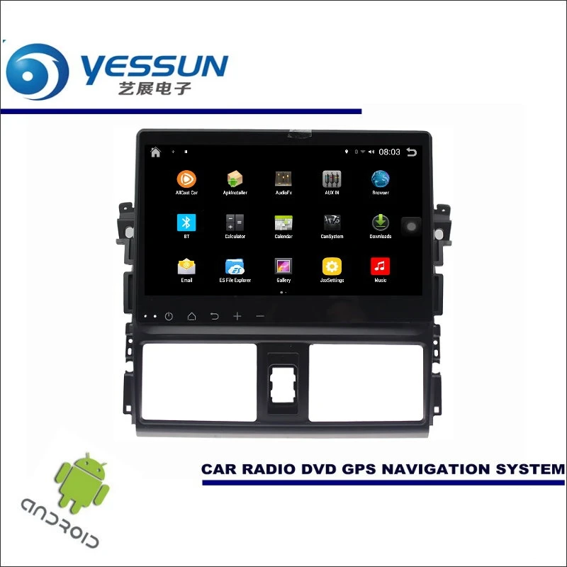Cheap YESSUN Car Android Player Multimedia For Toyota Vios XP150 / Yaris Sedan Radio Stereo GPS Nav Navi ( no CD DVD ) 10.1" HD Screen 1
