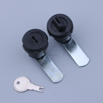 

10pcs Domino Front Door Lock Back Door Lock Nylon Plastic Tooth Lock Switch Control Cabinet Door Lock